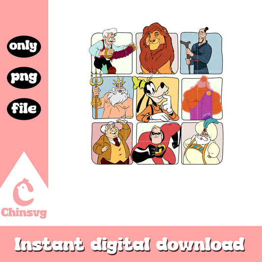 All dad of disney characters png, dad png, disney characters png