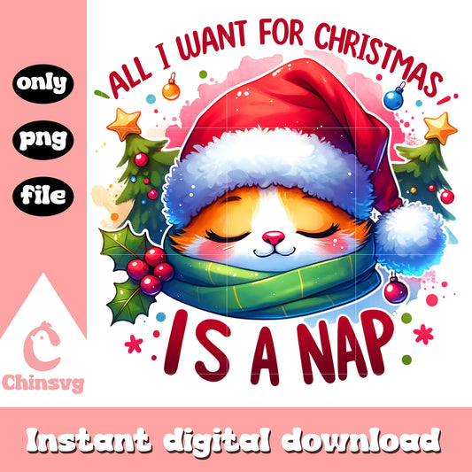All i want for christmas is a nap png, funny christmas quotes​ png