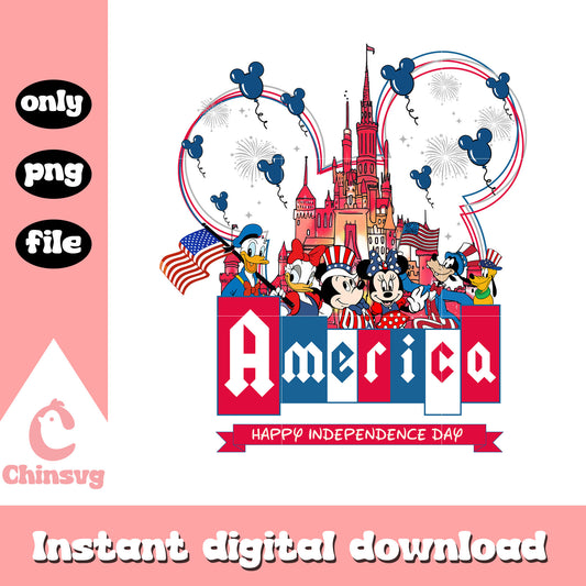 America disney happy independence day png, Disney independence day png