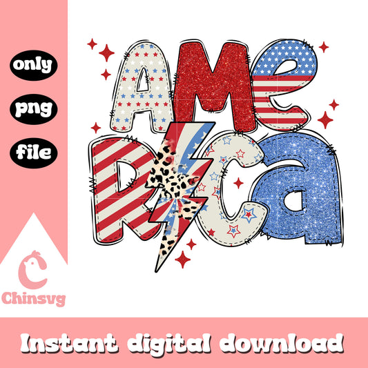 America independence day thunder png, America 4th of july png