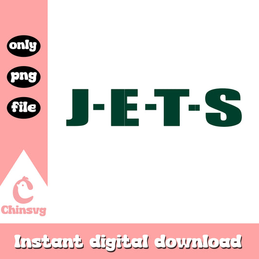 American football jets spell font clipart svg, retro jets logo svg