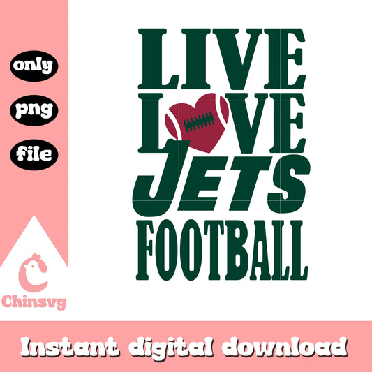 American football live love jets football svg, new new york jets logo svg