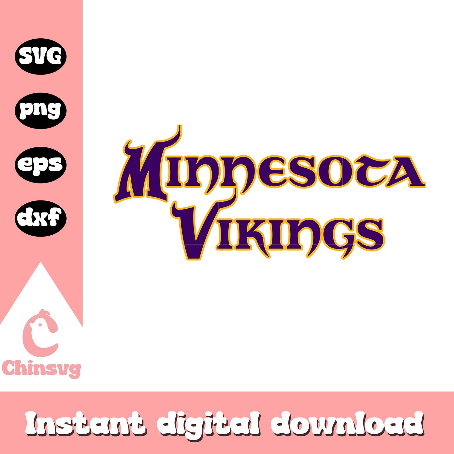American football minnesota vikings font svg, viking football svg