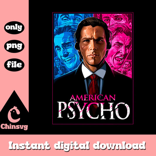 American psycho Patrick Bateman character png, movies png