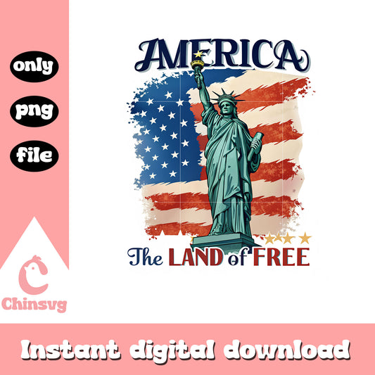 America the land of free design png, the fourth of july png