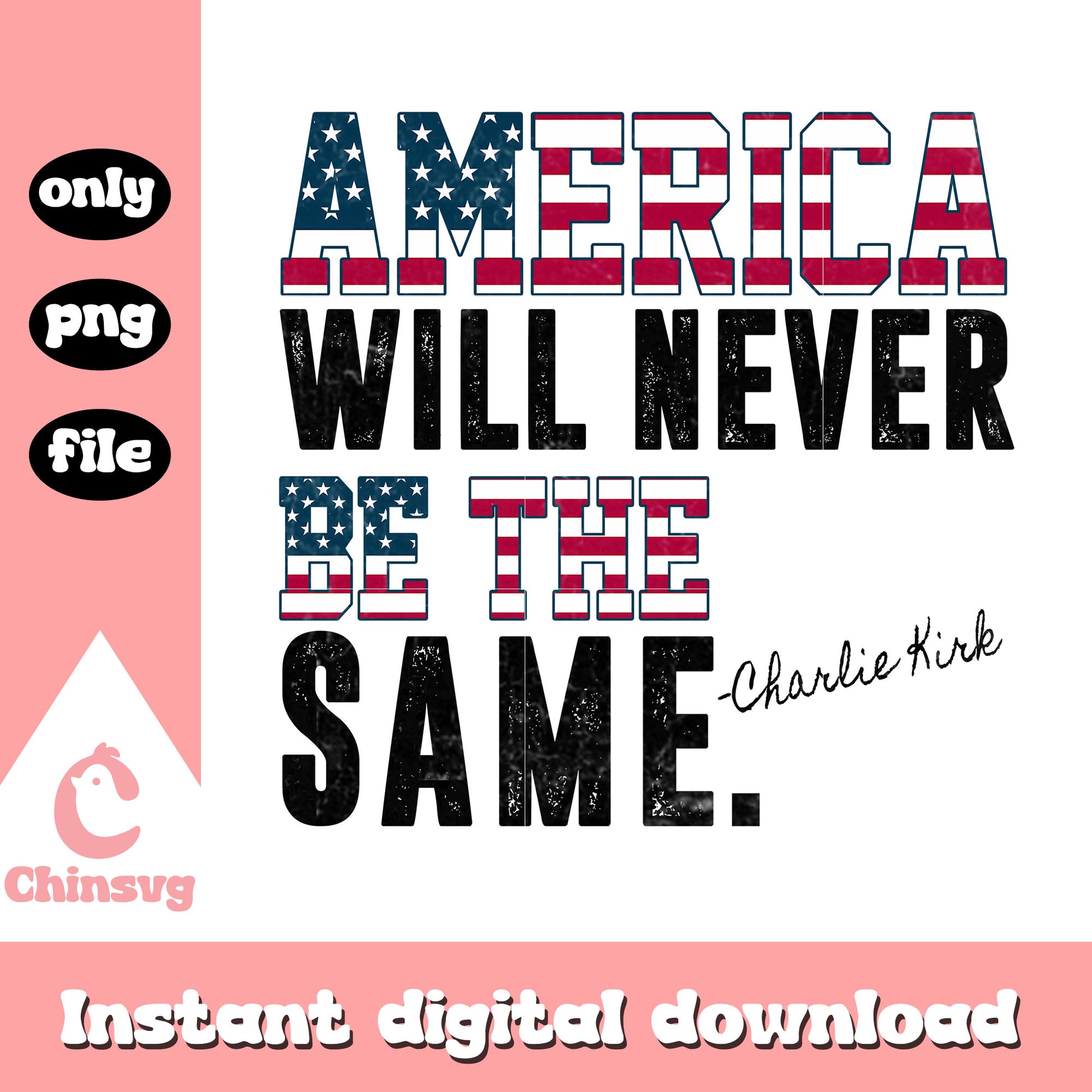 America will never be the same font design png, american patriot png