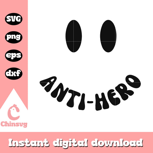 Anti hero design svg, Anti hero svg, Taylor Swift svg
