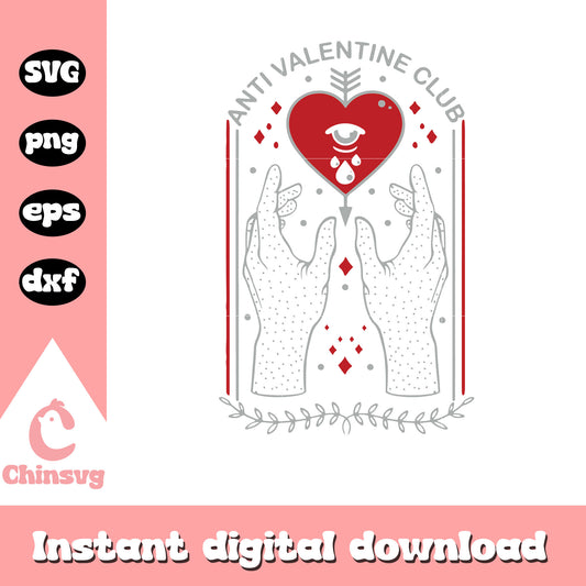 Anti valentine's day occult gothic romanti svg, valentine day svg
