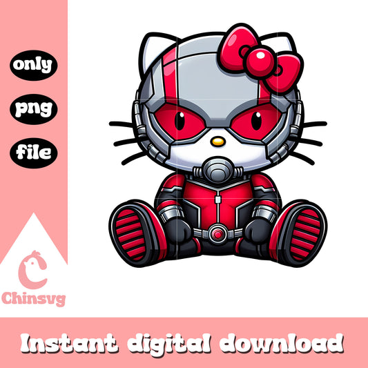 Antman and hello kitty png, advengers png, sanrio png
