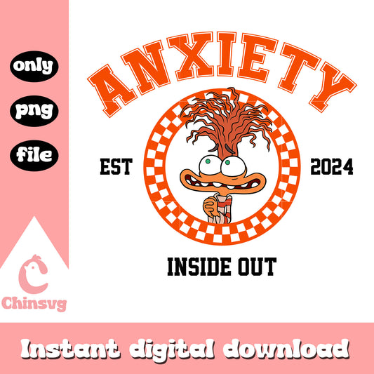 Anxiety est 2024 inside out png, anxiety from inside out​ png