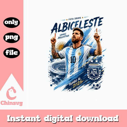 Argentina Albiceleste FIFA 2026 PNG, Vamos Argentina PNG, Soccer PNG