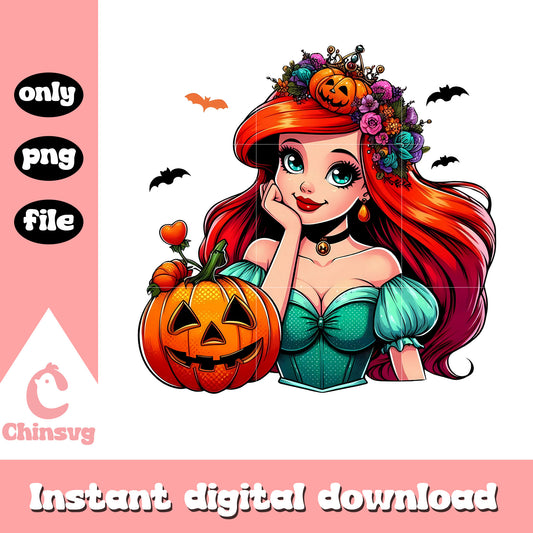 Ariel princess and pumpkin png, princess cruises png