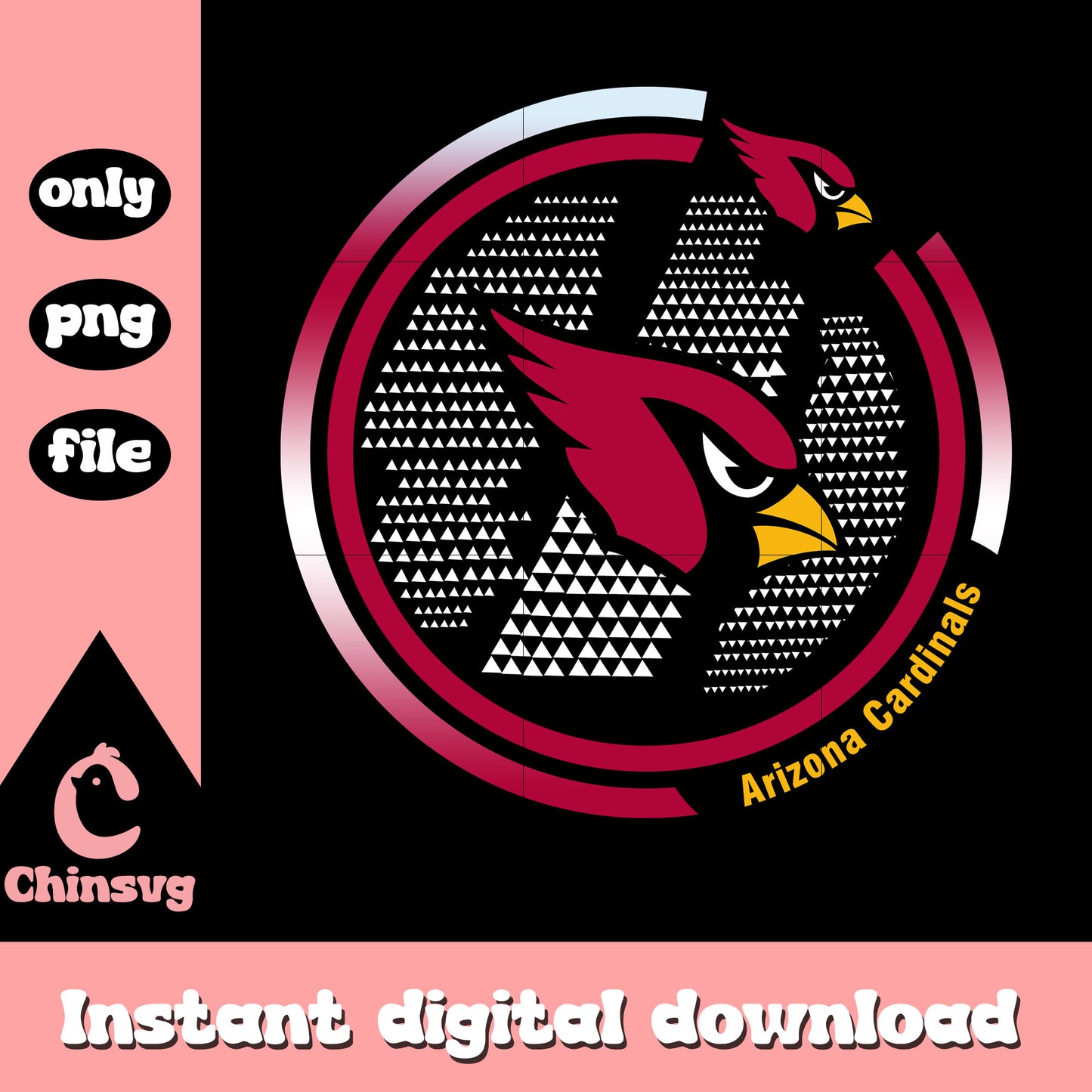 Arizona cardinals logo red png, arizona cardinals nfl​ png