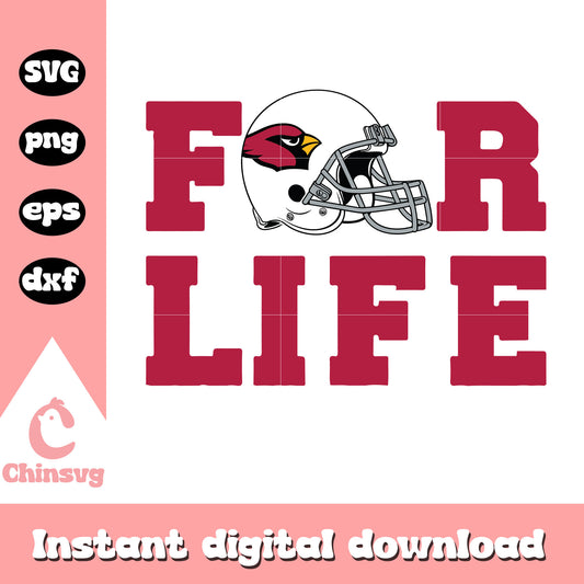 Arizona cardinals nfl team for life svg, arizona cardinals helmets svg