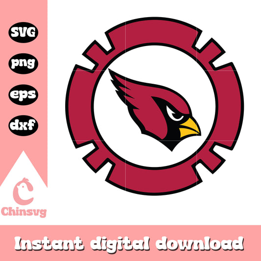 Arizona cardinals nfl team logo design svg, arizona cardinals nfl svg