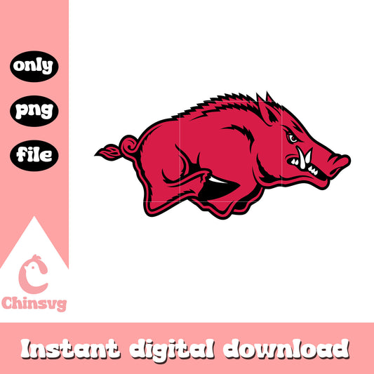 Arkansas Razorbacks mascot nfl team design svg, nfl game svg