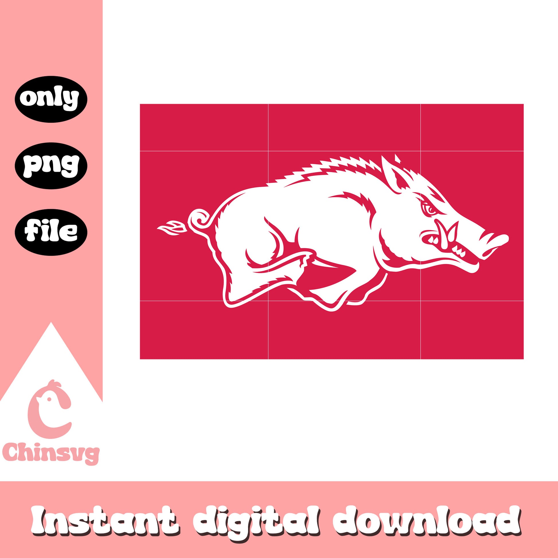 Arkansas Razorbacks nfl team logo design svg, logo team svg