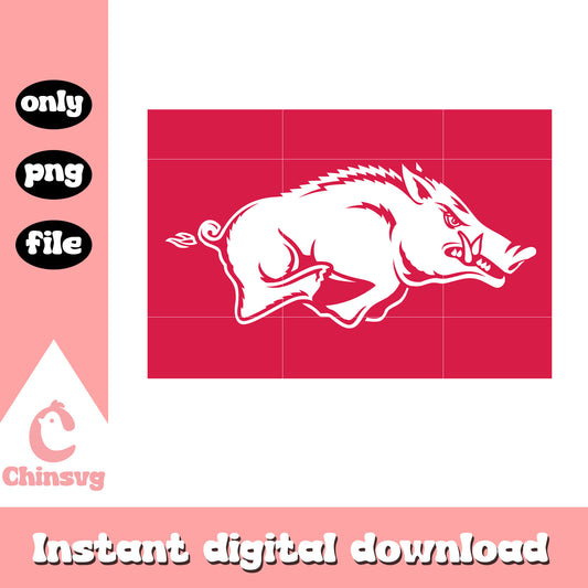 Arkansas Razorbacks nfl team logo design svg, logo team svg