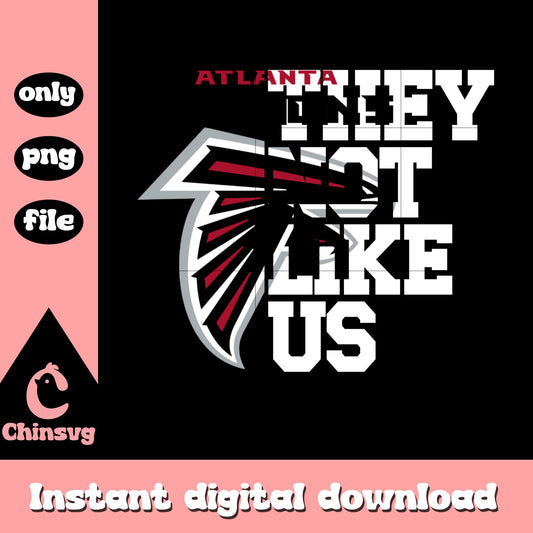 Atlanta Falcons they not like us png, Atlanta Falcons png