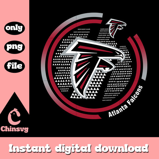 Atlanta falcons logo custom png, atlanta falcons football​ png