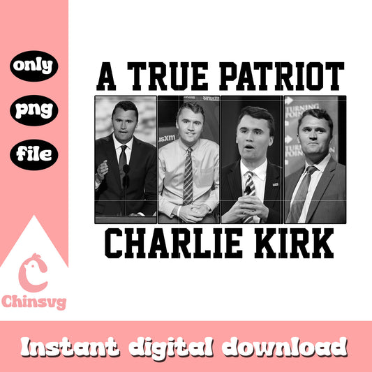 A true patriot charlie kirk black white photos png,  american patriot png 