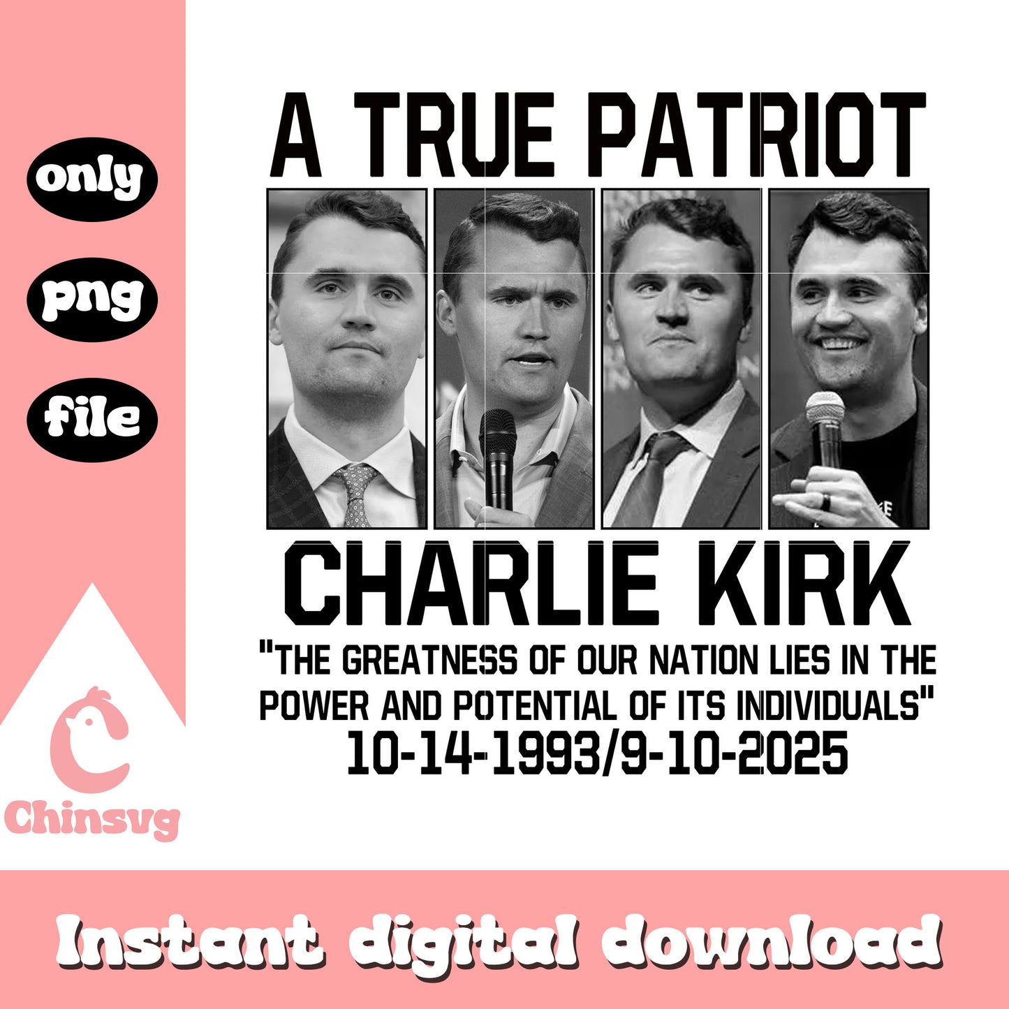 A true patriot charlie kirk quote life png, charlie kirk flashed png