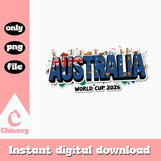 Australia World Cup 2026 PNG, Soccer Australia Flag, Football PNG