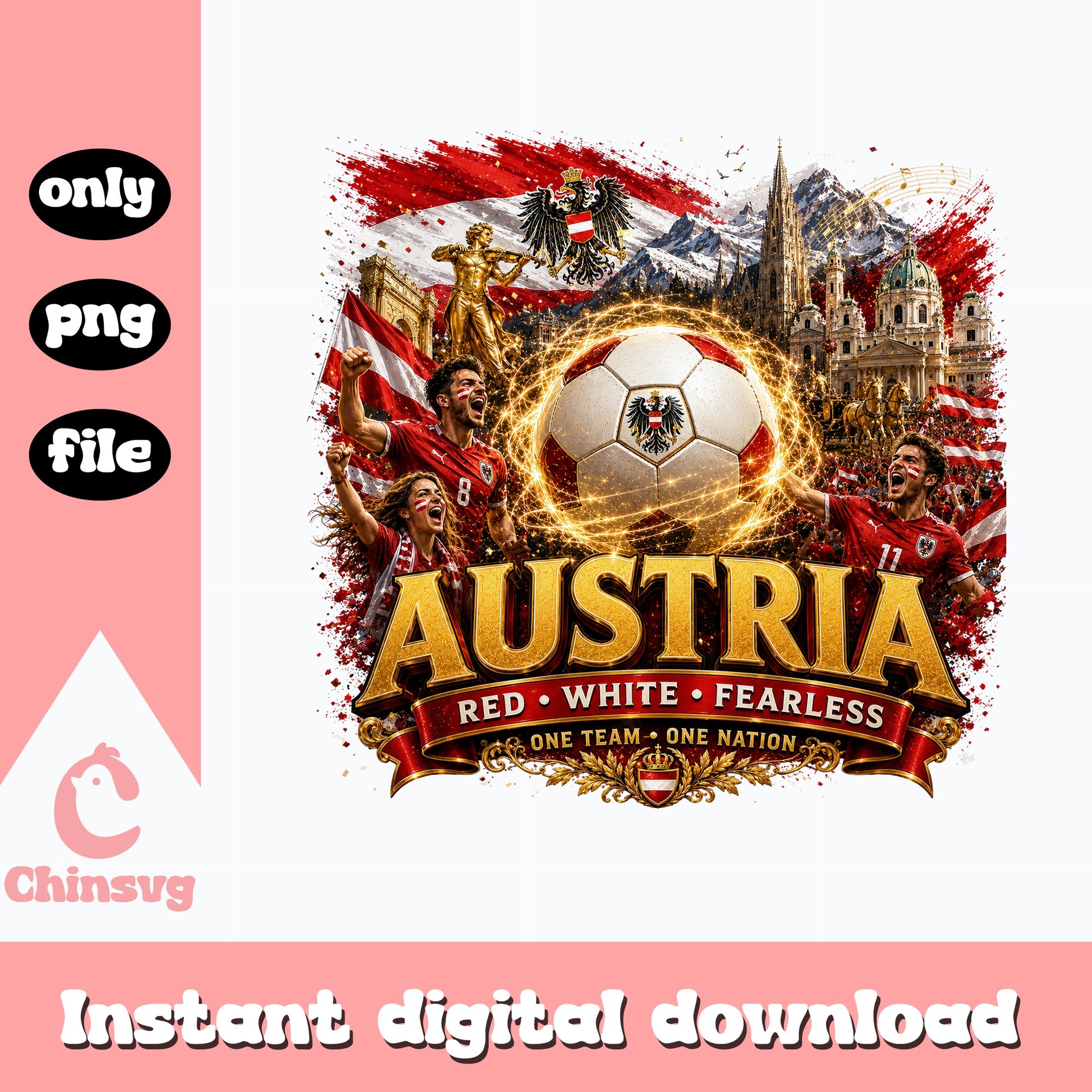 Austria Soccer PNG, Austria Football Fan Shirt, Soccer PNG