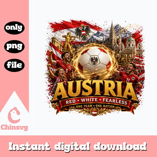 Austria Soccer PNG, Austria Football Fan Shirt, Soccer PNG