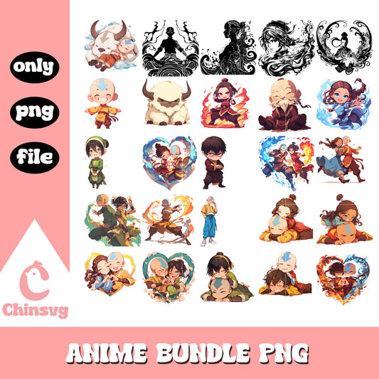 Avatar movie characters design bundle png