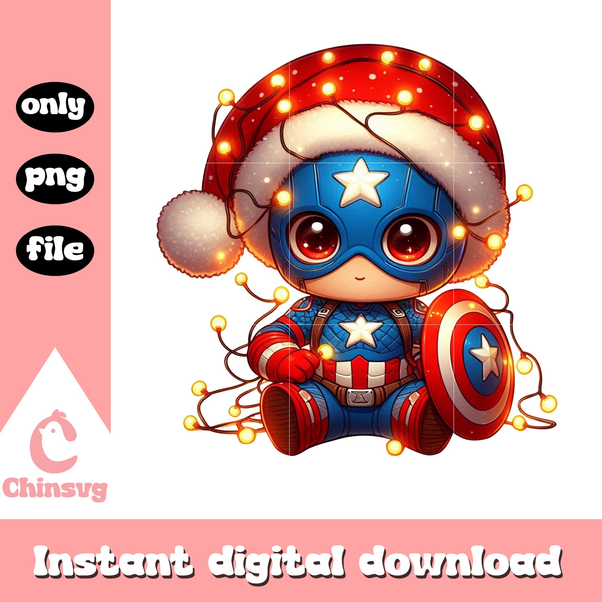 Avengers captain america wear santa hat png, christmas hat png