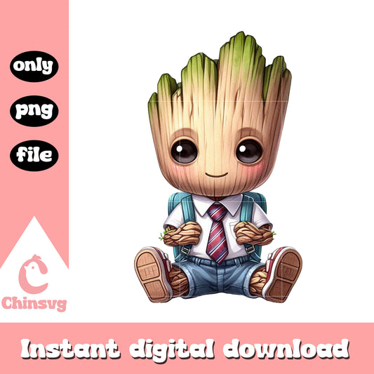 Avengers groot student design png, school on cartoon png