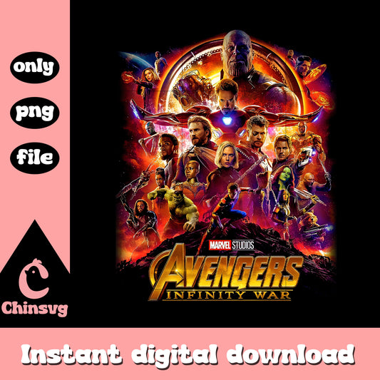 Avengers infinity war movie png, marvel studio png, avengers png