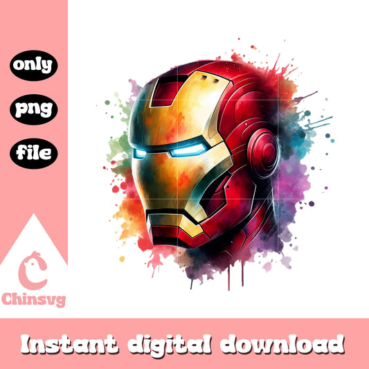 Avengers iron man member face design png, the now avengers png