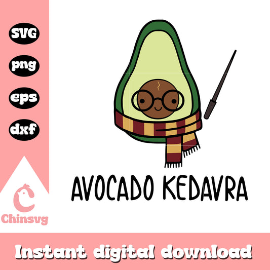 Avocado kedayra gryffindor svg, harry potter svg, funny svg