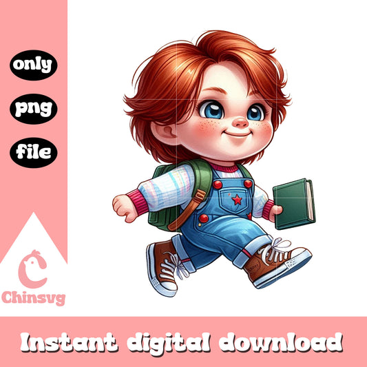 Baby chucky horror character png, shop back to school deals png
