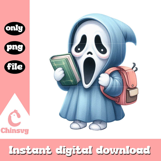 Baby ghostface go to school png, school near me png