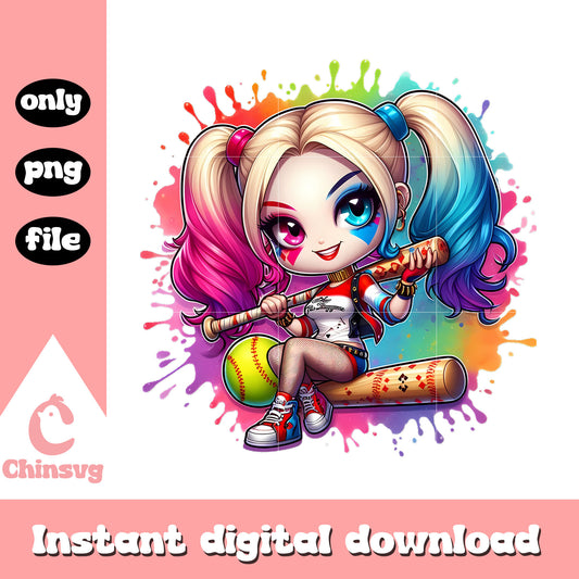 Baby harley quinn character png, harley quinn costume png