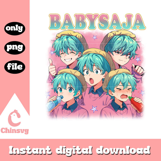 Babysaja emotion design png, baby saja png, saja boys png