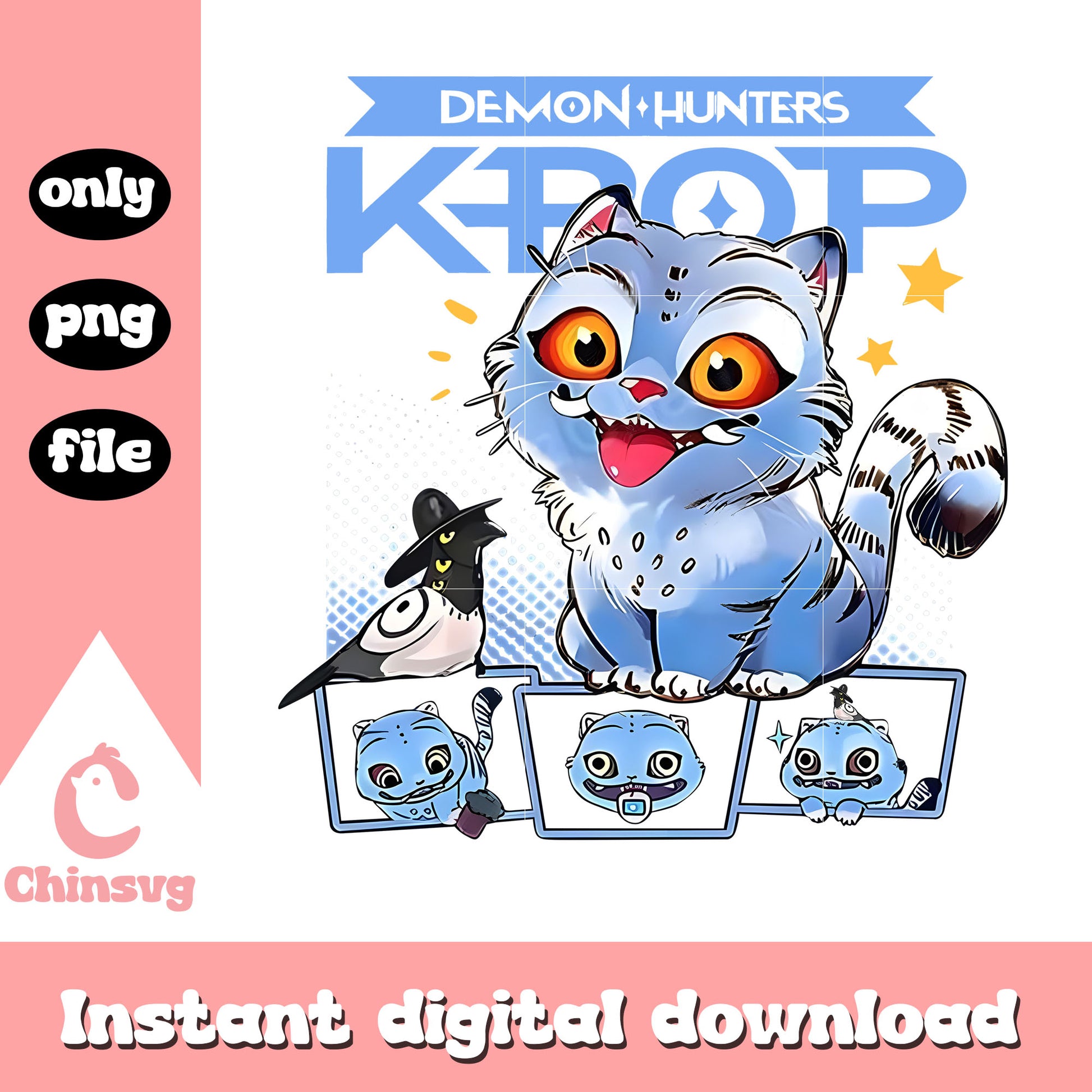 Baby tiger demon hunters kpop png, derpy and susie png - Copy