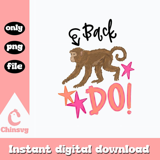 Back Do Monkey PNG, Funny Monkey Shirt Design, Monkey PNG