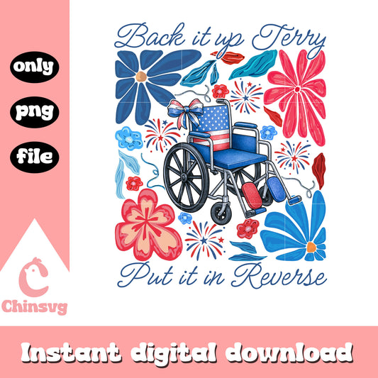 Back it up terry quote design png, quotes funny​ png, 4th july png