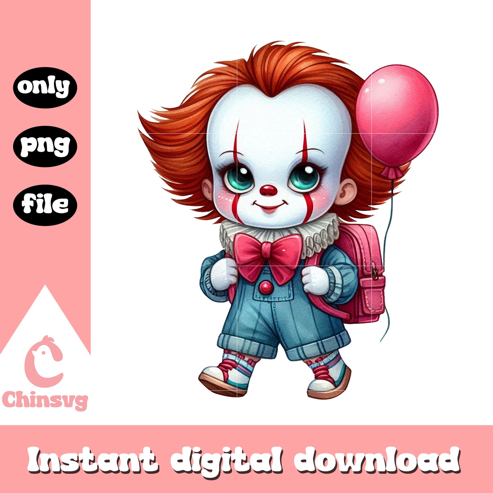 Back to school pennywise design png, private school near me png