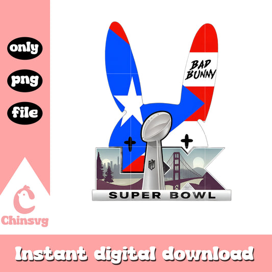 Bad bunny super bowl LIX png
