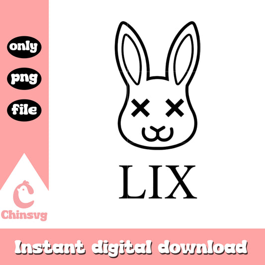 Bad bunny LIX outline design png, nfl bad bunny png, super bowl png