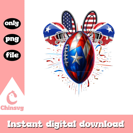 Bad bunny football helmet png, football​ png, nfl bad bunny png