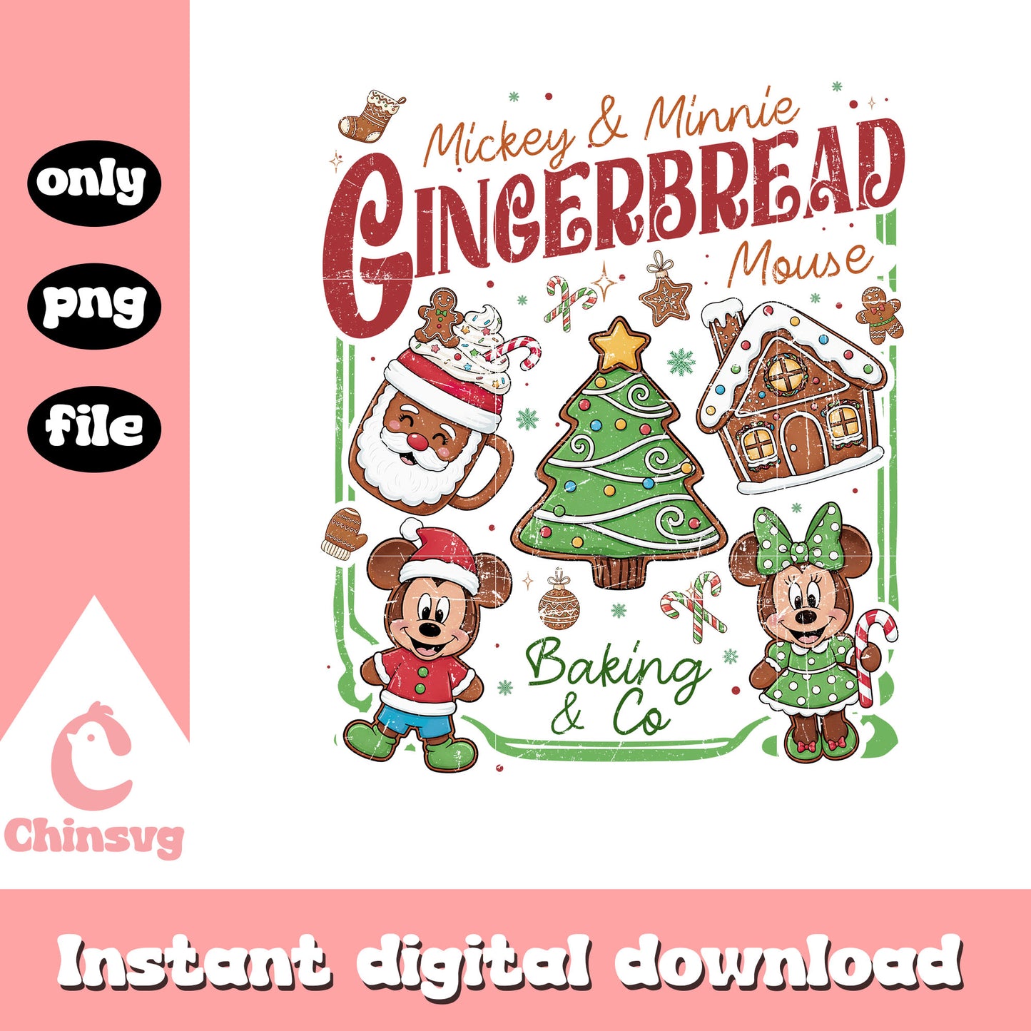 Bakery disney christmas tree png, mickey christmas​ ​png