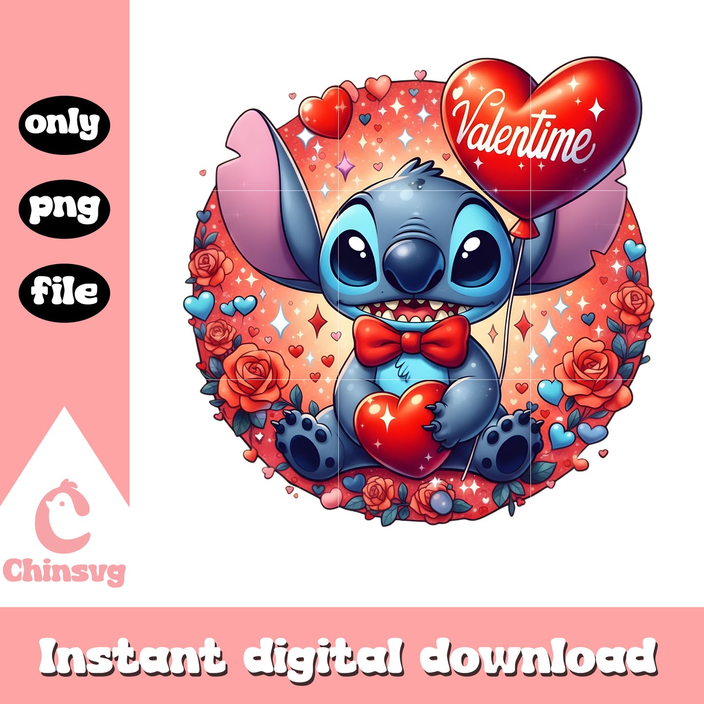 Balls stitch cool valentine png, valentines day stitch​​​​ png