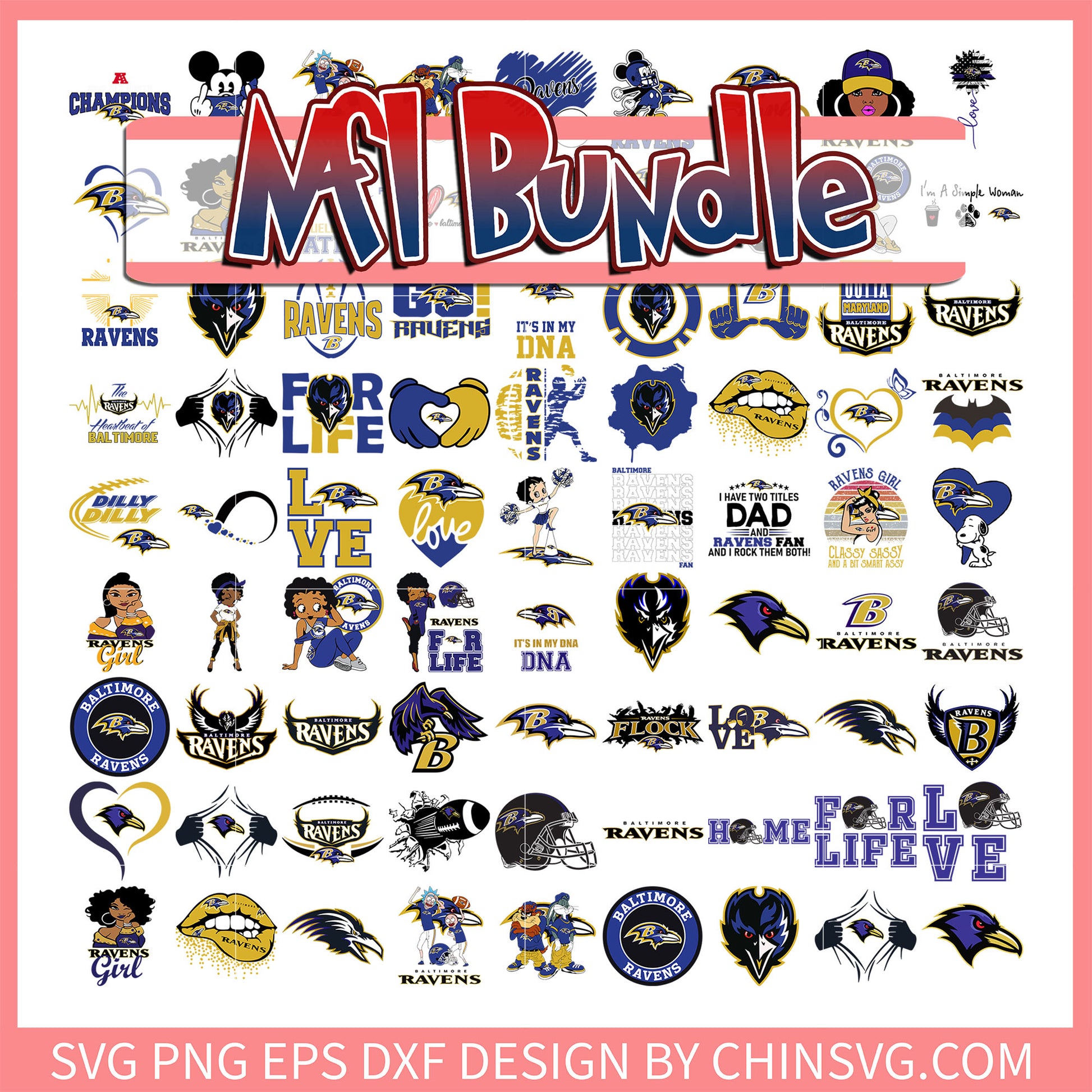 Baltimore Ravens logo bundle svg, nfl mock draft 2025 svg
