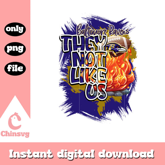 Baltimore Ravens they not like us png, Ravens nfl png